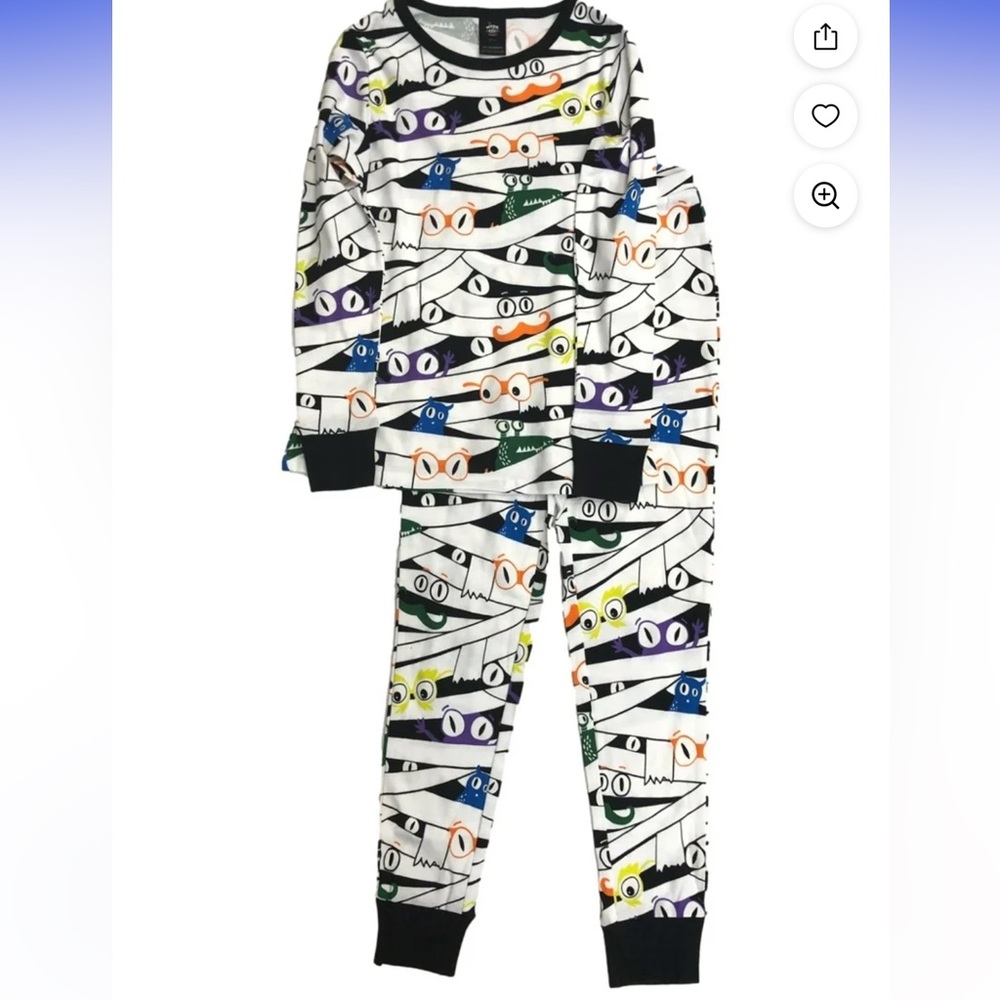 HYDE AND EEK Mummy Spooky GLOWING EYES PJS Women’s size Medium